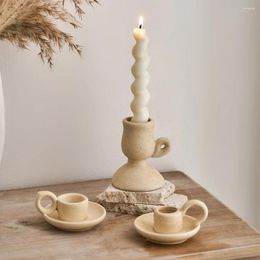 Candle Holders Handmade Candlestick Modern Style Living Room Decoration Home Ceramic Artwork Dining Table Center Ornaments Nordic Holder