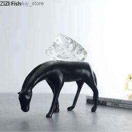 Arts and Crafts Resin Animal Decorative Ornament Horse Statue Sculpture Decoration Crafts Knickknacks Fiurines Home Decor Accessories iftL2447