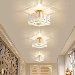Ceiling Lights Minimalist Modern LED Crystal Corridor Light Entrance Foyer Balcony Wardrobe