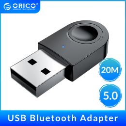 Adapter Orico Bluetoothcompatible Adapter 5.0 Usb Dongle Mini Receiver Transfer Wireless Adapter Support Windows 7/8/10 for Laptop Pc