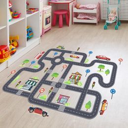 Window Stickers Floor Self Adhesive Film Kids Room Parking Game Decoration Peel And Stick Removable Reusable Sticker