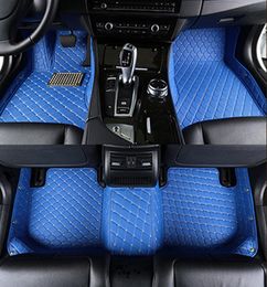 Artificial leather car floor mats for vw polo sedan golf tiguan jetta touran touareg auto accessories6878900
