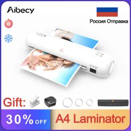 Laminator Desktop Laminator Machine Set A4 Size Hot and Cold Lamination 2 Roller System 9 Inches Max Width for Home Office School
