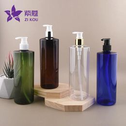 Storage Bottles 500ml Colorful Shampoo Shower Gel Body Wash Dispenser Refillable Bottle Empty Cosmetic Container Lotion Pump