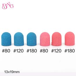 Blade Bng 13*19mm 50pcs Pink Blue Nail Sanding Bands Nail Drill Bit Grip Hine for Manicure Pedicure Nail Art Accessories Rubber