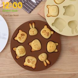 Baking Moulds Rice Cake Mold Steamed Baked Cookies Cartoon Home Cute Children's Treasure Set Abrasive Tools Silicone