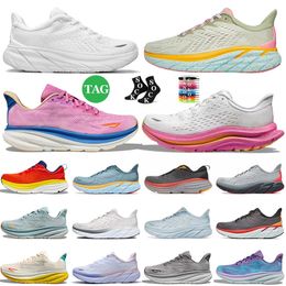 Hokah ONE One bondi 8 clifton 9 kawana pink athletic running shoes all blacks white mens womens big size 47 sports sneakers tennis trainers hiking outdoor jogging