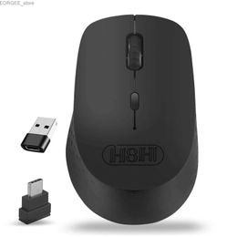 Mice Silent rechargeable TypeC usb 2.4g wireless mouse suitable for mobile phones tablets laptops computers mice Y240407