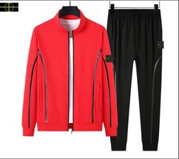 stone jacket island plus size Outerwear Coats jackets Men's Tracksuits jacket Streetwear Sports Pants High Street Pullovers Sweatshirts Clothes 2pices q77