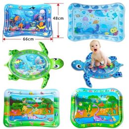 2020 new Baby Kids Water Play Mat Inflatable PVC Infant Tummy Time Playmat Toddler Water Pad For Baby Fun fish toy for children LJ1283601