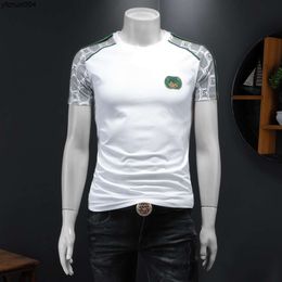 Fake Summer New High-end Quality Silk Cotton Mens Trend Short Sleeved T-shirt Qt6012afd993 Tg1i