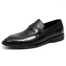 Casual Shoes Luxury Designer Men 2024 PU Leather Driving Zapatos De Hombre Slip-on Breathable Black Brown Male Loafers