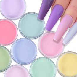 Remover 9pcs 15g Nail Art Acrylic Powder Fine Aron Light Colour Manicure Extension Carving Nail Supplies for Professionals Decorations