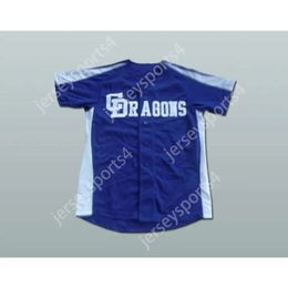 Gdsir CHUNICHI DRAGONS JACK ELLIOT MR.54 BASEBALL MOVIE JERSEY NEW SEWN Ed