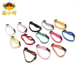 Dog Collars Selling Korean Velvet Pet Bell Collar Fashion DIY Accessories Necklace Supplies