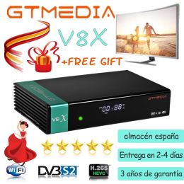 Box Originele Gtmedia V8X DVBS2X Satelliet Ontvangen Hetzelfde Als Gtmedia V8 Nova/V8 Honour Ingebouwde Wifi 1080P gtmedia V9 Prime V9