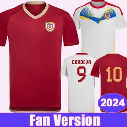 2024 Venezuela RONDON National Team Mens Soccer Jerseys WILKER ANGEL GONZALEZ MACHIS CORDOVA Home Away Football Shirts Short Sleeve Uniforms