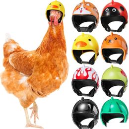 Other Pet Supplies Chicken Safety Head Helmet For Hens Peck Protection Funny Parrot Er Bird Hat Headwear Small Animal Costumes Accesso Dhyxp