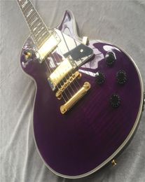 Brinkley shop custom purple top electric guitarolid Mahogany Golden hardware guitarra guitars guitar4468498