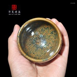 Cups Saucers Jianyang Jianzhan Baihua Cup Gift Kiln Baked Ceramic Master