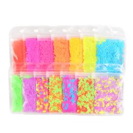 Device 15bag Beautiful Butterfly Nail Art Sequins Decoration Neon Color Flake Manicure Accessories for Diy Nail Art Wholesal Supplier