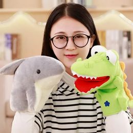 Stuffed Plush Animals Toys Hand Finger Puppet Kawaii Dolls Educational Baby Toys Learning Education Monkey Tiger Children Gift 240328