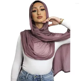 Ethnic Clothing Viscose Hijab For Women Muslim Rayon Fashion Scarf Head Non-Slip Voile Femme Musulmane