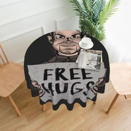 Table Cloth Slappy Free Hugs Please Tablecloth 60in Round 152cm Waterproof Home Decor Festive