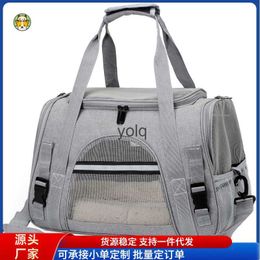 Cat Carriers Crates Houses Bag Pet Supplies handbag breathable foldable out cat dog bag H240407 Q87P