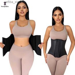 Waist Tummy Shaper Slimming Belt 25 Steel Bones Latex Corset Waist For Women Fajas Colombianas Tummy Control Body Shaper L2447