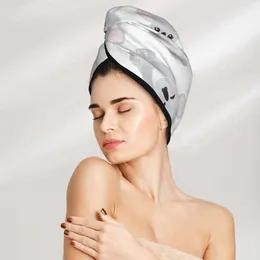 Towel Microfiber Girls Bathroom Drying Absorbent Hair Funny Cute Koala Magic Shower Cap Turban Head Wrap