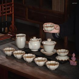 Teaware Sets Chinese Coffeeware Complete Set Gaiwan Porcelain Tea Tools Luxury Tetera De Ceramica Accessories GPF13XP