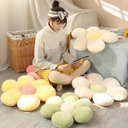 Pillow 35CM Chair Colorful Flowers Plush Plant Petal Stuffed Toys For Girls Baby Home Decor Gift Office
