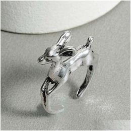 Band Rings Chinese Style Deer Aluminium Ring Hip-Hop Fashionable Ol Internet Celebrity Drop Delivery Jewellery Dh2Ak