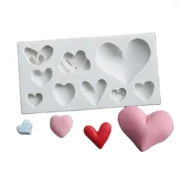 Baking Moulds 3D Heart Shape Silicone Mould Cake Decorating Tools Cupcake Chocolate Mould Decor Muffin Pan Stencil K214