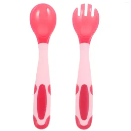 Spoons Serving Utensils Kids Fork Chopsticks/fork/spoon Toddler Pp Bendable Cutlery Child Baby