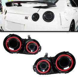 Car Taillight For Nissan GTR R35 2007-2023 Styling Circle Steering Signal Rear Back Lamp LED Running Reverse Parking Light