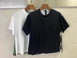 Women's T Shirts 2024SS Summer Casaul Women Prints Ruffles Short Sleeve T-Shirt Female Chic Tank Tops Tee 2 Colour Tutu