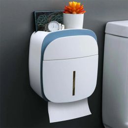 Holders Toilet Paper Holder Wall Mounted Waterproof Tissue Box Toilet Roll Holder Toilet Paper Tray Roll Paper Tube Storage Box