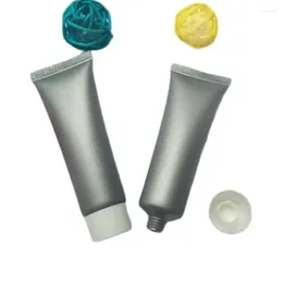 Storage Bottles 30ml Grey Soft Tube Or Mildy Wash Butter Handcream With White Lid Can Used For Eye Cream Container