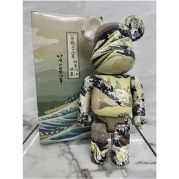 Action & Toy Figures 28Cm Berbricklys 400 Bearbrick Starry Night Van Gogh Bear Collection Model Dolls Present Gift Art Drop Delivery T Dhzs0