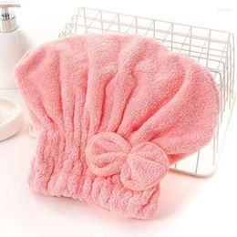 Towel Ladies Thick Dry Hair Cap Quick Superfine Fibre Bath Solid Super Absorbent Headscarf