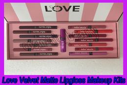 15 Colour Love Velvet Matte Cream Lip Stain Gloss Set Liquid Lipstick LongLasting Moisture Lipgloss Lip Makeup Kits1621688