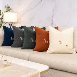 Designer Decorative Pillow Fashion Letter Size 30*50 45*45 50*50 Cushion Luxury Cushions Home Decorate For Bedding Room Chair Sofa Car Office Hotel