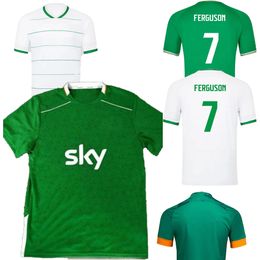 Soccer Jerseys 24-25 Ireland home Customised Thai Quality kingcaps 7 FERGUSON 9 FERGUSON 10 BRADY 11 McCLEAN 13 HENDRICK 3 DOHERTY 5 EGAN dhgate OBAFEMI ROBINSON wear