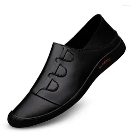 Casual Shoes England Style Mens Dress Breathable Loafers Men Business Flats Wedding Formal Sandals