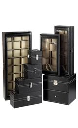 Watch Boxes Cases 261012 Slots Pu Leather Watch Storage Box Organiser Mechanical Mens Display Holder Cases Jewellery Gift Boxes C1502845