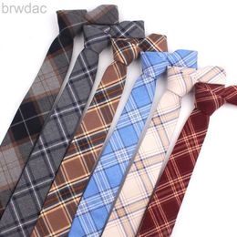 Neck Ties Fashion Cotton Neck Ties For Men Women Casual Plaid Tie For Boys Girls Suits Tie Slim Wedding Party Necktie Gravatas 240407