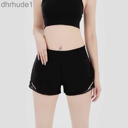 Womens Yoga Shorts High Waist Gym Fitness Training Tights Short Pants Girls Running Elastic Sportswear Pockets F7E7