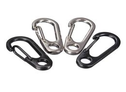 Outdoor Safety Buckle Aluminium Alloy DShape Climbing Button Carabiner Snap Clip Hook Keychain Keyring Carabiners Camping Hiking K3895391